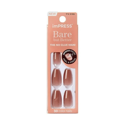 Product Kiss imPRESS Bare but Better Medium Almond Serenity base image