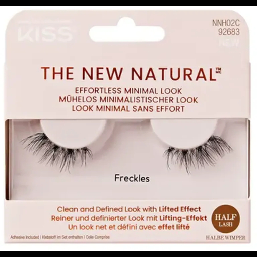 Product Kiss the New Natural False Adhesive Lashes Single Pair 02 base image