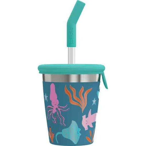 Product SIGG Children's Stainless Steel Mug Blue World 350ml base image