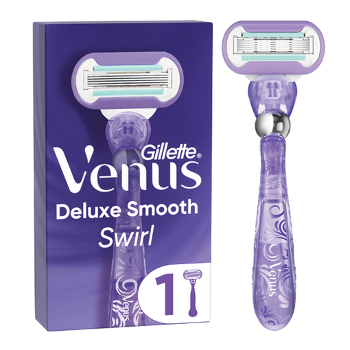 Product Gillette Venus Deluxe Smooth Swirl Λαβή Γυναικείας Ξυριστικής Μηχανής & Ανταλλακτική Κεφαλή base image