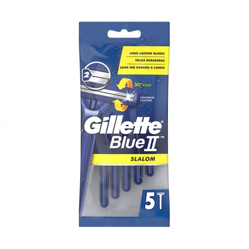 Product Gillette Blue II Slalom Ανδρικά Ξυραφάκια Μιας Χρήσης 5τεμ base image
