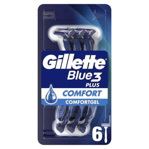 Product Gillette Blue 3 Plus Comfort Ξυραφάκια Μιας Χρήσης, 6τεμ base image