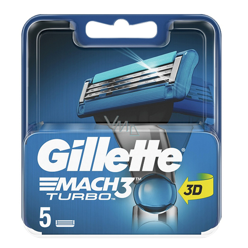 Product Gillette Mach3 Turbo Ανταλλακτικές Κεφαλές Ξυριστικής Μηχανής 5τμχ base image