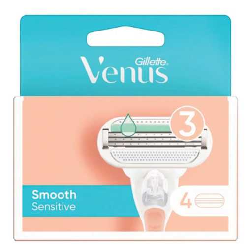 Product Gillette Venus Smooth Sensitive Ανταλλακτικές Κεφαλές 4τμχ base image