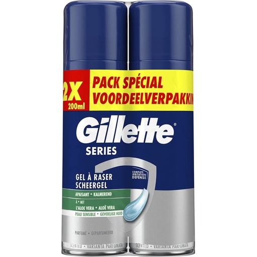 Product Gillette Series Foam Sensitive Shaving Foam 2x250ml base image