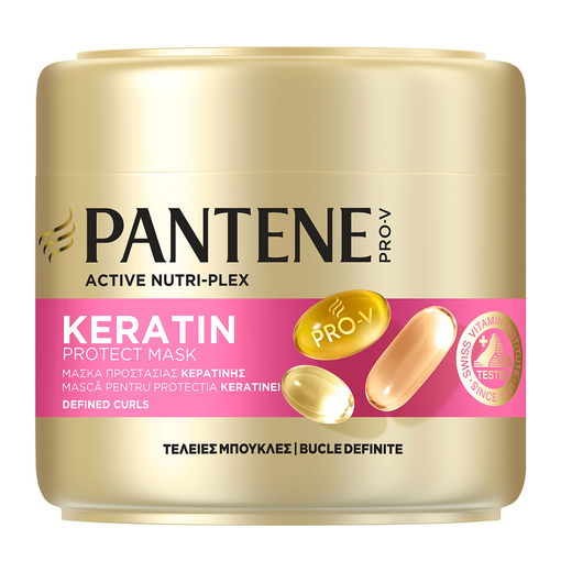 Product Pantene Active Nutri-Plex Keratin Protect Mask για Τέλειες Μπούκλες 300ml base image