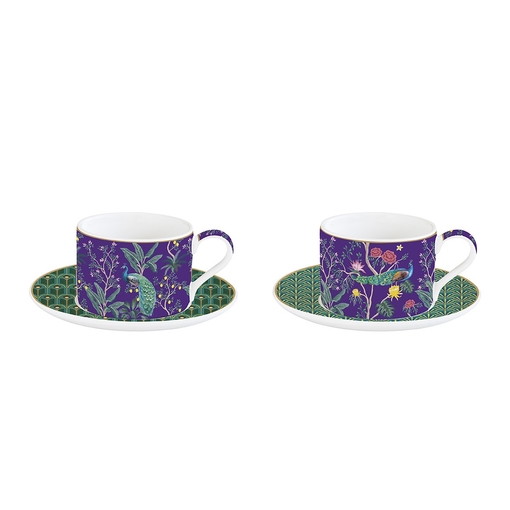 Product Easy Life Imperial Peacock Σετ 2 Φλυτζάνια Τσαγιού 240ml από Πορσελάνη base image