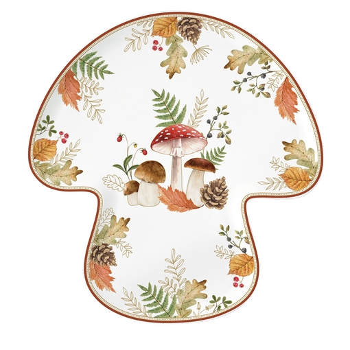 Product Easy Life Autumn Breeze Πιατελα Μανιταρι 29,5x28cm Πορσελανη base image