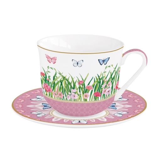 Product Φλιτζάνι και Πιατάκι Πρωινού Spring Parade 400ml Πορσελάνη σε Κουτί Δώρου base image