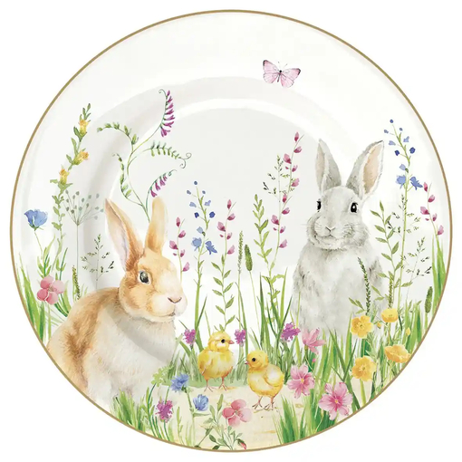 Product Easy Life Happy Easter Porcelain Fruit Plate 19x2cm White-Multicolored base image