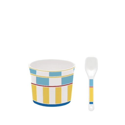 Product Geocromia Μπωλ 8,5cm Παγωτου 220 Μl Με Κουταλακι base image