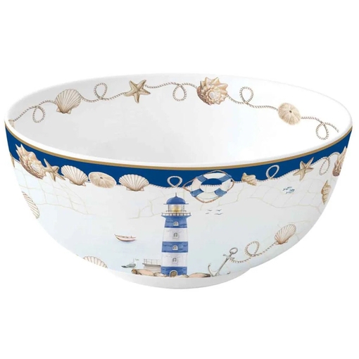 Product Easy Life Blue Lighthouse Μπωλ Σερβιρίσματος 2000ml - Λευκό Μπλε Μπεζ base image