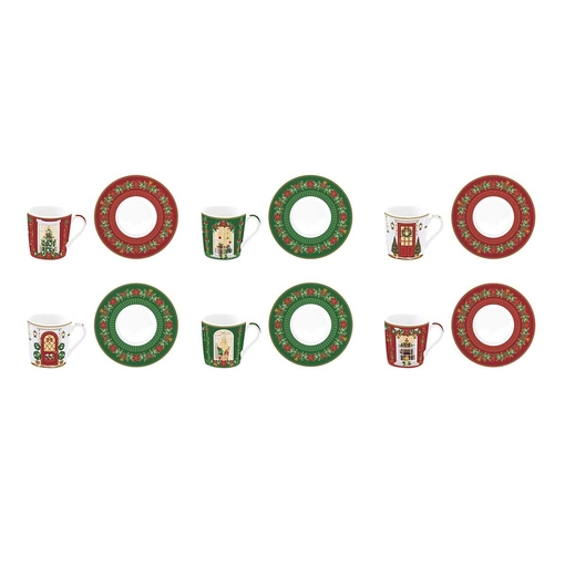 Product Easy Life Festive Avenue Σετ Φλιτζανιών Καφέ Πορσελάνης 6τμχ 100ml base image