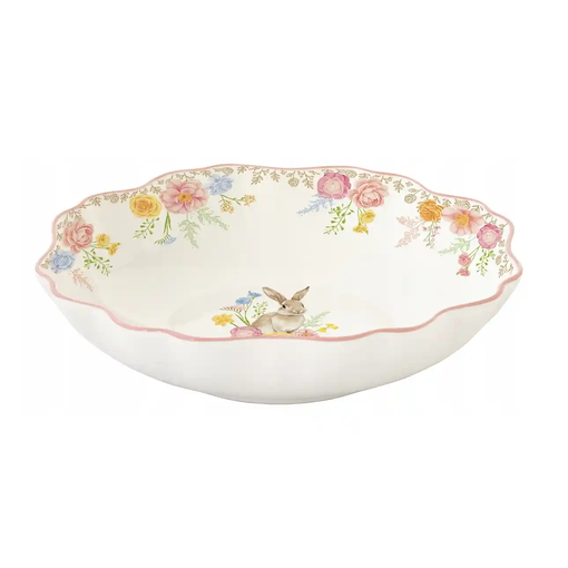 Product Easy Life Très Jolie Deep Porcelain Plate 20cm White-Pastel base image