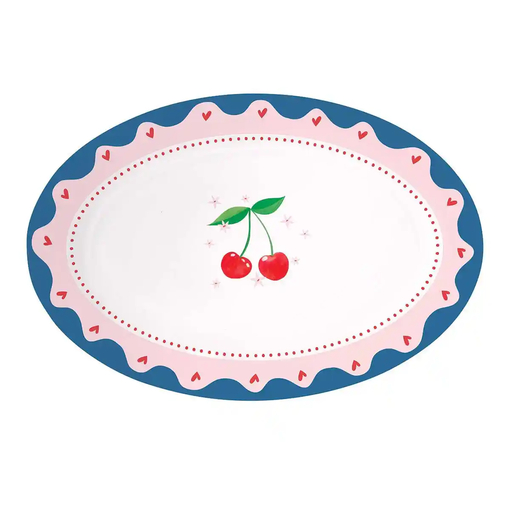 Product Easy Life Πιατέλα Οβάλ Πορσελάνης Fruit Mania 35x23.5cm Πολύχρωμο base image