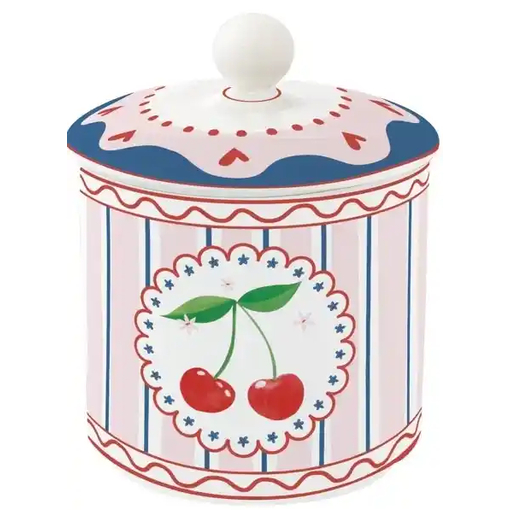 Product Easy Life Βάζο Με Καπάκι Πορσελάνης Fruit Mania 11x11x13cm 750ml Πολύχρωμο base image