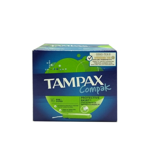 Product Tampax Compak Super 16τμχ base image