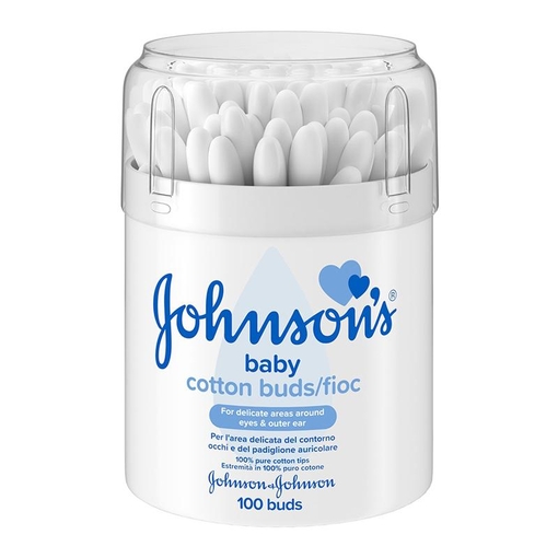 Product Johnson's Baby Cotton Buds Μπατονέτες Βαμβακιού 100τμχ base image