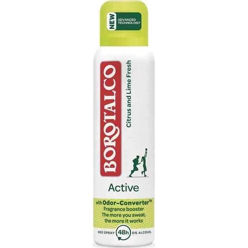 Product Borotalco Active Citrus & Lime Deo Spray Αποσμητικό Σώματος 150ml base image