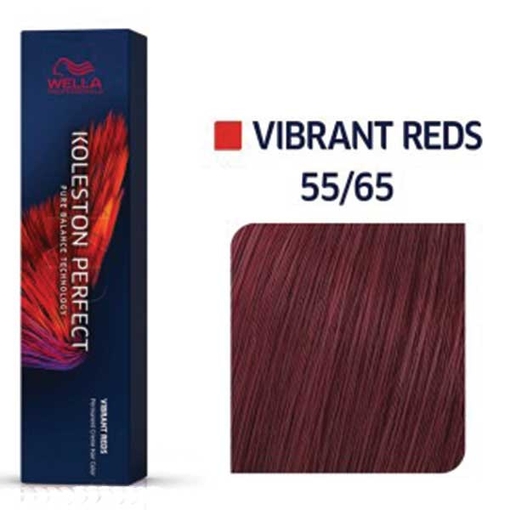 Product Wella Professionals Koleston Perfect Me+ Vibrant Reds 60ml | Απόχρωση 55/65 Έντονο Καστανό Ανοιχτό Βιολέ Μαονί base image