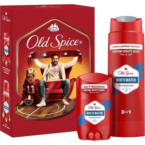 Product Old Spice White Water Sport Αποσμητικό Stick 50ml + 3-in-1 Αφρόλουτρο & Σαμπουάν 250ml base image