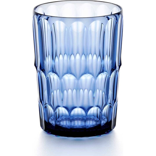 Product Guzzini Vanity Acrylic Water Glass 8.6x8.6x11.8cm 480ml Blue base image