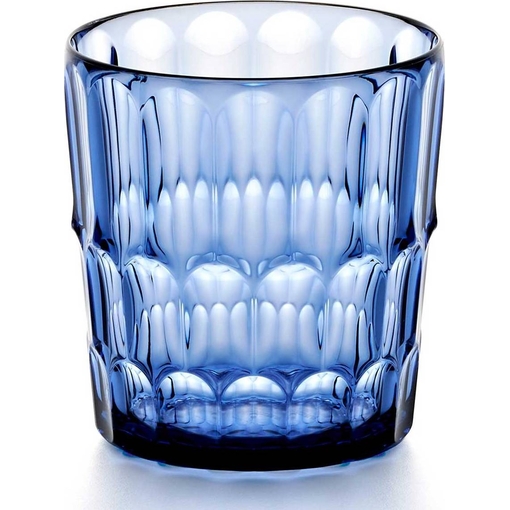 Product Guzzini Vanity Acrylic Water Glass 8.5x8.5x9.2cm 360ml Blue base image
