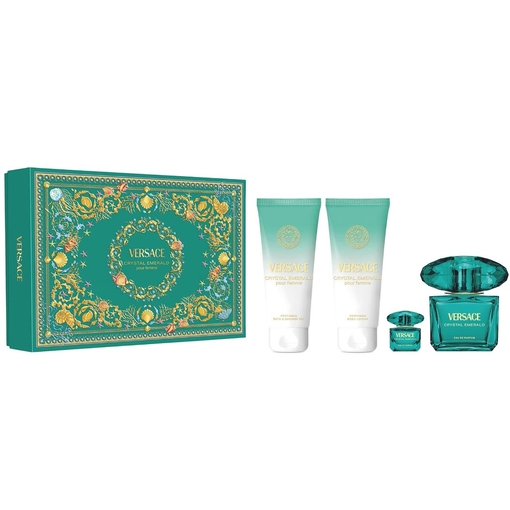 Product Versace Bright Crystal Women's Fragrance Set Eau De Toilette 90ml & Shower Gel 100ml & Body Lotion 100ml & 5ml base image