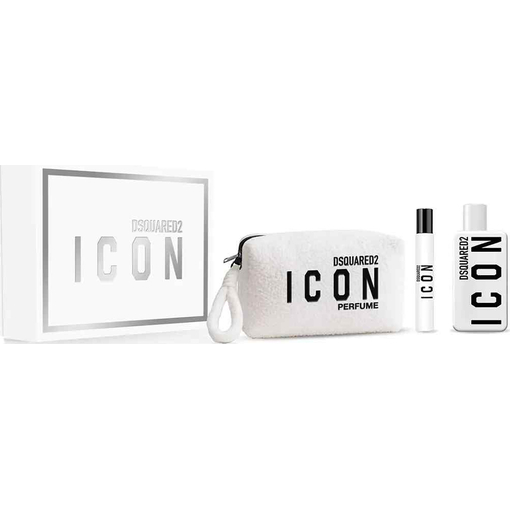 Product Dsquared2 Icon Pour Femme X-Mas Coffret 2026 Women's Fragrance Set: Eau de Parfum 100ml & Eau de Parfum Travel Size 10ml & Toiletry Bag base image