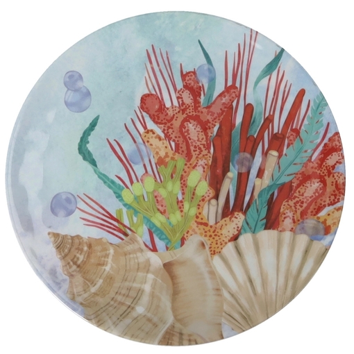 Product Brandani Oceano Πιάτο Γλυκού 19cm Πολύχρωμο base image