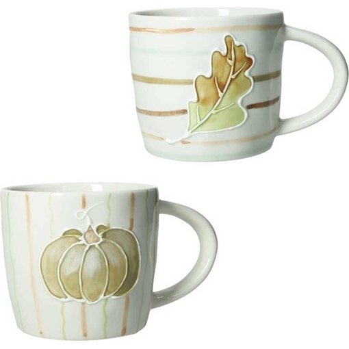 Product Le Zucche Set 2 Oak Leaf Mugs Σετ 2 Κούπες Κεραμικές base image