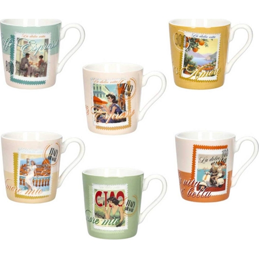 Product Brandani Porcelain Coffee Cup Dolce Vita 6x5cm 100ml Multicolor base image