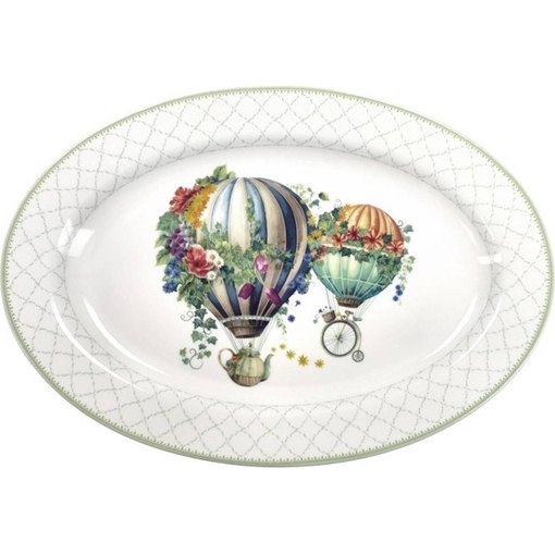 Product Brandani Porcelain Serving Plate Wonderland 35x24cm 0lt Multicolor base image