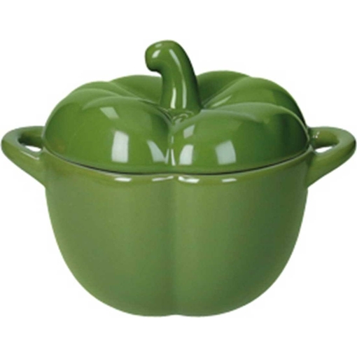 Product Brandani Fireproof Miniature Stoneware Peperone 15.5x11x11cm 350ml Multicolor base image