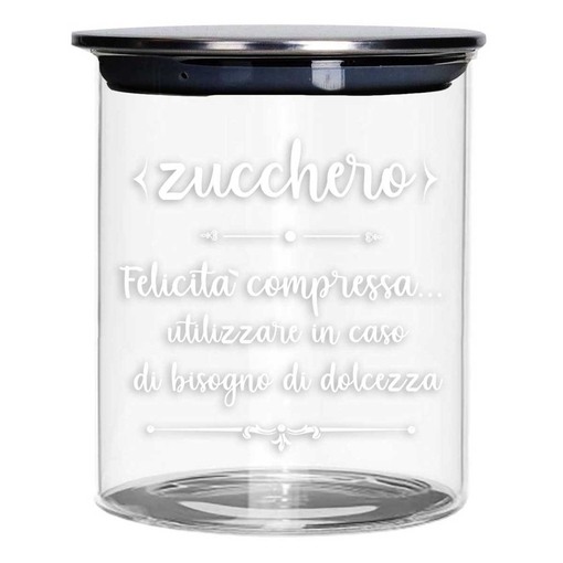 Product Marva Γυάλινο Δοχείο Αποθήκευσης "Zucchero" 700ml με Μεταλλικό Καπάκι base image
