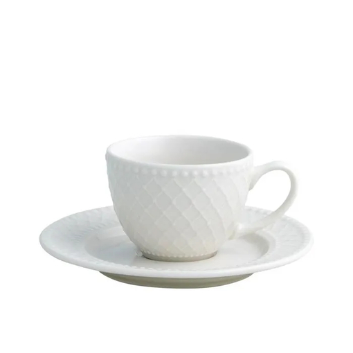 Product Brandani Βurlesque Σετ 6τμχ Φλιτζάνι Καφέ Πορσελάνη Λευκό base image