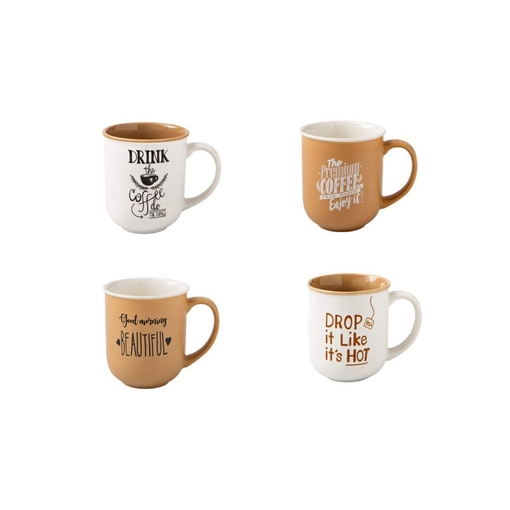 Product Brandani Mug Colori e Decori Assortiti Set 4 Τεμαχίων 9x10cm base image