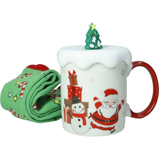 Product Christmas Tree Porcelain Mug & Socks Set base image