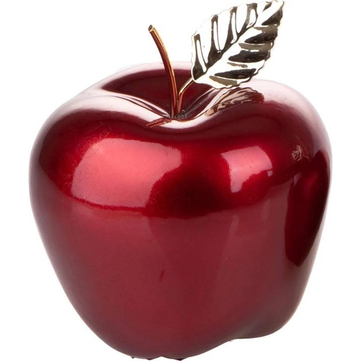 Product Brandani Mela Decorazione Tavolo Decorative Ceramic Red/Gold 14cm base image