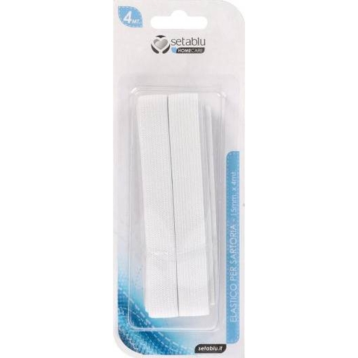Product Setablu White Sewing Elastic 15mm X 4m 45g base image