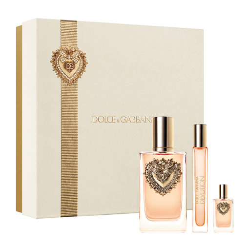 Product Dolce & Gabbana Women's Fragrance Set Devotion Trio Gift Set: Eau de Parfum 100ml & Travel Spray 10ml & Mini 5ml base image