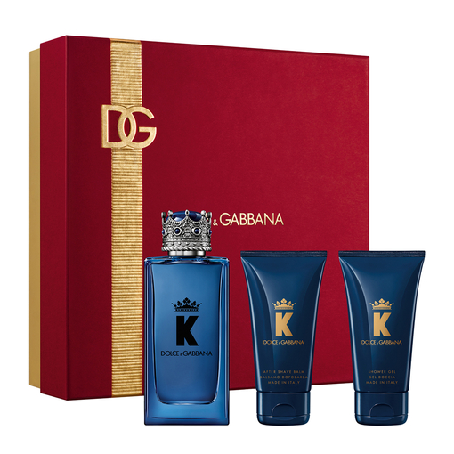 Product Dolce & Gabbana Men's Fragrance Set K by Dolce & Gabbana Eau de Toilette Gift Set: Eau de Toilette 100ml & Shower Gel 50ml & After Shave Balm 50ml base image