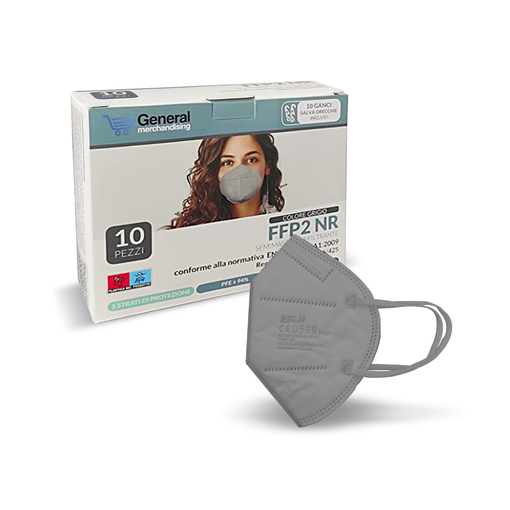 Product Setablu FFP2 Μάσκες Προστασίας Γκρι 10 Τεμάχια base image