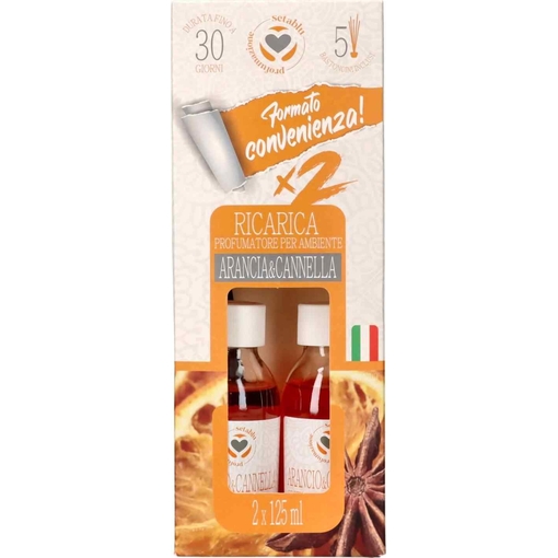 Product Setablu Orange & Cinnamon Αρωματικό Χώρου Με Sticks 125ml 2τμχ base image