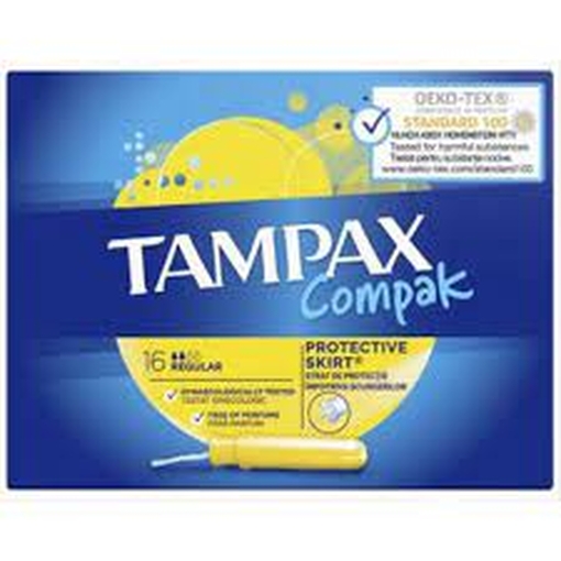 Product Tampax Compak Compact Tampons - Pack of 16 base image