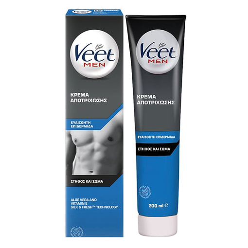 Product Veet For Men Αποτριχωτική Κρέμα για Ευαίσθητη Επιδερμίδα 200ml base image