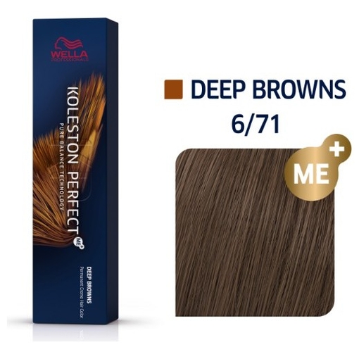 Product Wella Professionals Koleston Perfect Me+ Deep Browns 60ml - No 6/71 60ml Ξανθό Σκούρο Καφέ Σαντρέ base image
