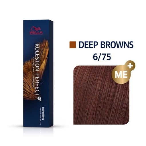 Product Wella Professionals Koleston Perfect Me+ Deep Browns 60ml - Νο 6/75 Ξανθό Σκούρο Καφέ Μαονί base image