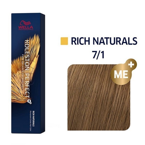 Product Wella Professionals Koleston Perfect Me+ Rich Naturals 60ml - No 7/1 Ξανθό Σαντρέ base image