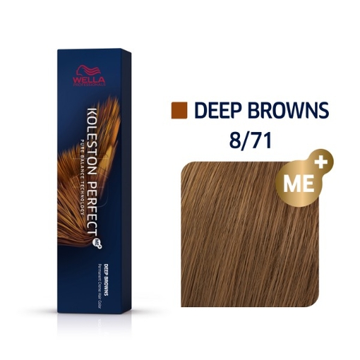 Product Wella Professionals Koleston Perfect Me+ Deep Browns 60ml - No 8/71 Ξανθό Ανοιχτό Καφέ Σαντρέ base image